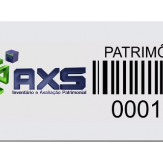Placa de Identificação de Ativos - HospTag AXS Consultoria Empresarial Passivo Bancário Ativo Imobilizado Ativo Fixo