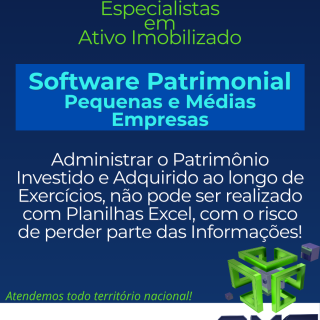Software de Gestão do Ativo Imobilizado - AXS Consultoria  Consultoria Empresarial Passivo Bancário Ativo Imobilizado Ativo Fixo