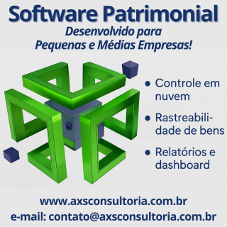 Software de Gestão Patrimonial para PME - AXS Avaliação Patrimonial Inventario Patrimonial Controle Patrimonial Controle Ativo