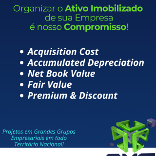 Valores do Ativo Imobilizado - AXS Consultoria Consultoria Empresarial Passivo Bancário Ativo Imobilizado Ativo Fixo