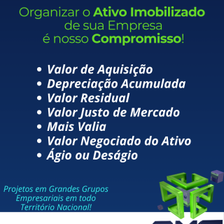 Detalhando os Valores do Ativo Imobilizado - AXS Avaliação Patrimonial Inventario Patrimonial Controle Patrimonial Controle Ativo
