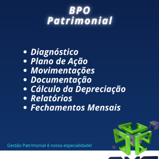 Terceirização da Gestão do Ativo imobilizado - AXS Avaliação Patrimonial Inventario Patrimonial Controle Patrimonial Controle Ativo