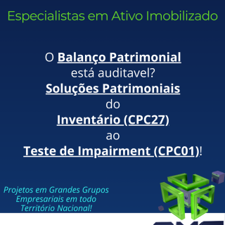 Balanço Patrimonial e o Ativo Imobilizado - AXS Ativos Consultoria Empresarial Passivo Bancário Ativo Imobilizado Ativo Fixo