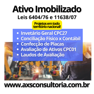 Ativo Imobilizado - Consultoria Especializada - AXS Consultoria Empresarial Passivo Bancário Ativo Imobilizado Ativo Fixo