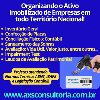 Impairment Test - Recuperabilidade dos Ativos - AXS Avaliação Patrimonial Inventario Patrimonial Controle Patrimonial Controle Ativo