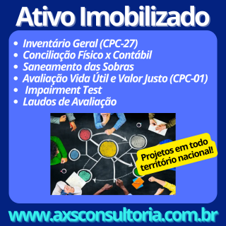 CPC27 em Industrias em todo Brasil - AXS Consultoria Avaliação Patrimonial Inventario Patrimonial Controle Patrimonial Controle Ativo