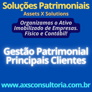 Inventario Geral do Ativo Imobilizado - AXS Consultoria Avaliação Patrimonial Inventario Patrimonial Controle Patrimonial Controle Ativo
