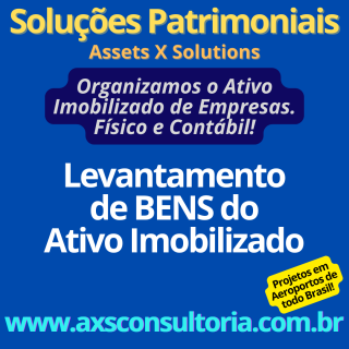 Levantamento de Bens Patrimoniais - AXS Avaliação Patrimonial Inventario Patrimonial Controle Patrimonial Controle Ativo