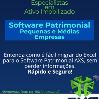 Migrando do Excel para o Software Patrimonial AXS Avaliação Patrimonial Inventario Patrimonial Controle Patrimonial Controle Ativo