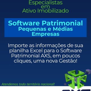 Importe sua Planilha Excel para o Software Patrimonial da AXS Avaliação Patrimonial Inventario Patrimonial Controle Patrimonial Controle Ativo