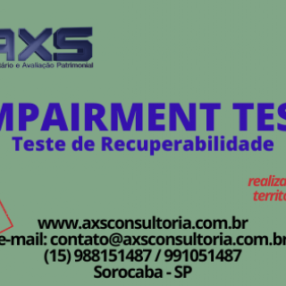 Teste de Impairment - AXS Consultora Empresarial Avaliação Patrimonial Inventario Patrimonial Controle Patrimonial Controle Ativo