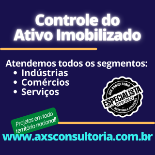 Inventário do Ativo Imobilizado - AXS Consultoria Consultoria Empresarial Passivo Bancário Ativo Imobilizado Ativo Fixo