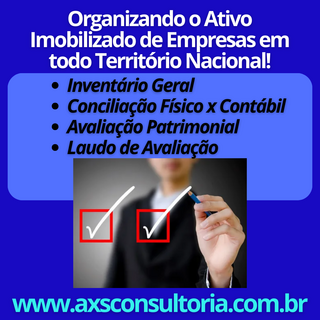 Controle Patrimonial em Empresas de todo Brasil - AXS Avaliação Patrimonial Inventario Patrimonial Controle Patrimonial Controle Ativo Controle Patrimonial em Empresas de todo Brasil - AXS Consultoria Empresarial Passivo Bancário Ativo Imobilizado Ativo Fixo