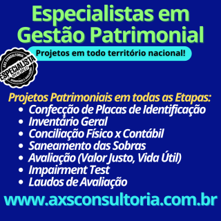 Inventario e Ativo Imobilizado para Franquias - AXS Ativos Avaliação Patrimonial Inventario Patrimonial Controle Patrimonial Controle Ativo