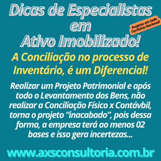 Ativo Fixo - AXS Consultoria Empresarial Avaliação Patrimonial Inventario Patrimonial Controle Patrimonial Controle Ativo