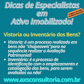 Ativo Imobilizado em todo Brasil - AXS Consultoria Avaliação Patrimonial Inventario Patrimonial Controle Patrimonial Controle Ativo