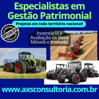 Avaliação de Maquinas - AXS Consultoria Empresarial Avaliação Patrimonial Inventario Patrimonial Controle Patrimonial Controle Ativo