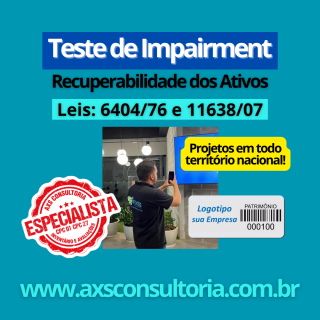 Recuperabilidade de Ativos CPC01 - AXS Consultoria Empresari Avaliação Patrimonial Inventario Patrimonial Controle Patrimonial Controle Ativo