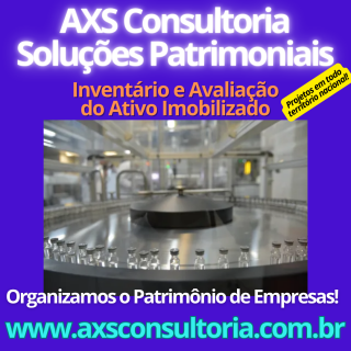 Inventario e Ativo Imobilizado - AXS Ativos Avaliação Patrimonial Inventario Patrimonial Controle Patrimonial Controle Ativo
